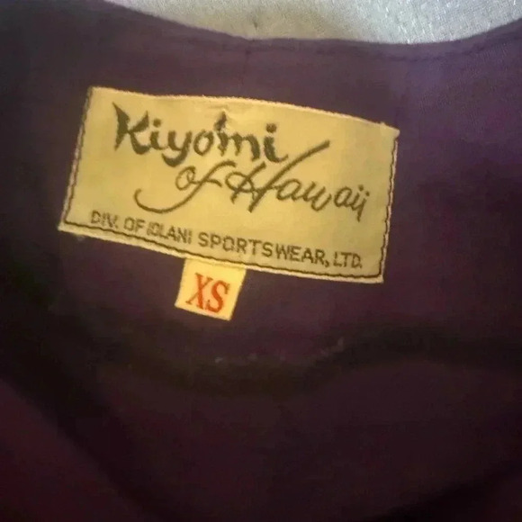 Kiyomi of Hawaii Purple Ruched Muu Muu - Picture 3 of 7